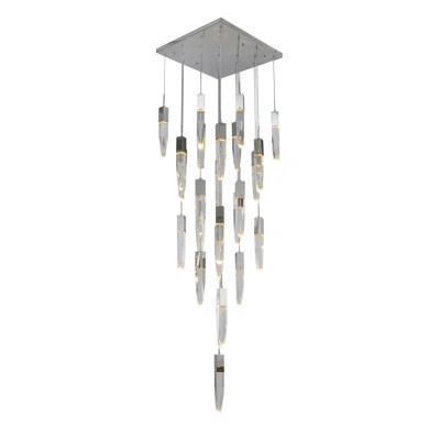 25 - Light Cluster Geometric Chandelier with Crystal Accents | Wayfair North America