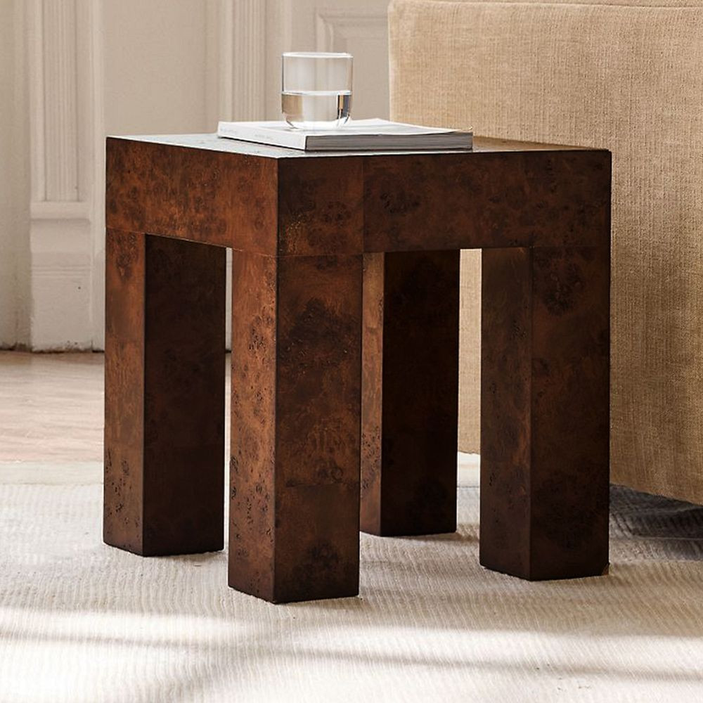 Parsons Burl Side Table (16") | West Elm (US)