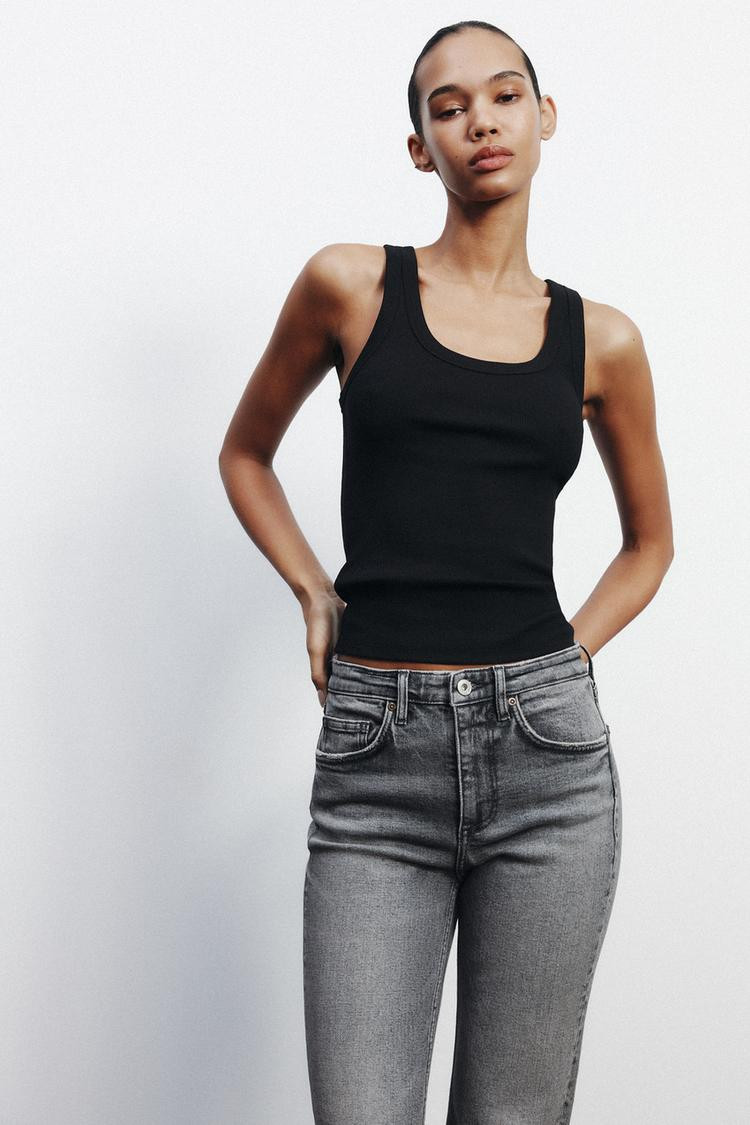 STRAPPY RIB TOP | Zara US