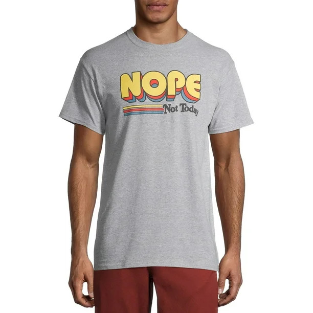 Humor Nope Not Today Men's and Big Men's Graphic T-Shirt | Walmart (US)