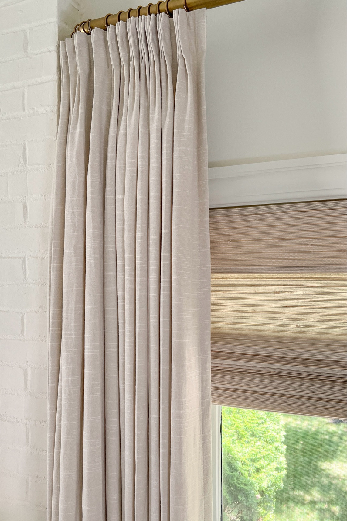 Curtain details:
Jawara
Ivory Beige
Triple pleated header
Room darkening liner
memory training
My curtain measurements 110”L x 75”W

Roman Shade:
Marble white
Outside mount
Room darkening liner

Use code: MICHELLE10 for 10% off!

Curtains, window treatments, home decor, drapery, pinch pleat curtains, pinch pleat drapery, Amazon curtains, window coverings


Sitting Room Curtains:
Curtain details:
Liz polyester linen
Ivory white
Triple pleated header
Room darkening liner
memory training
My curtain measurements 96”L x 75”W

Roman Shade:
Marble white
Outside mount
Room darkening liner

Use code: MICHELLE10 for 10% off!

Curtains, window treatments, home decor, drapery, pinch pleat curtains, pinch pleat drapery, Amazon curtains, window coverings

#LTKHome #LTKStyleTip #LTKSeasonal