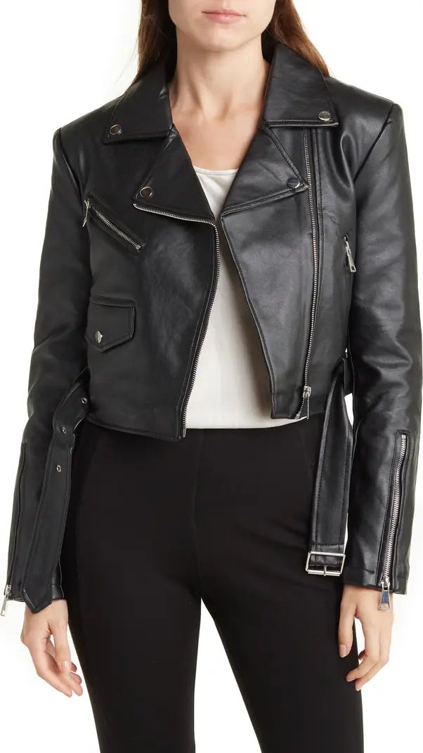 AZALEA WANG Faux Leather Moto Jacket | Nordstromrack | Nordstrom Rack