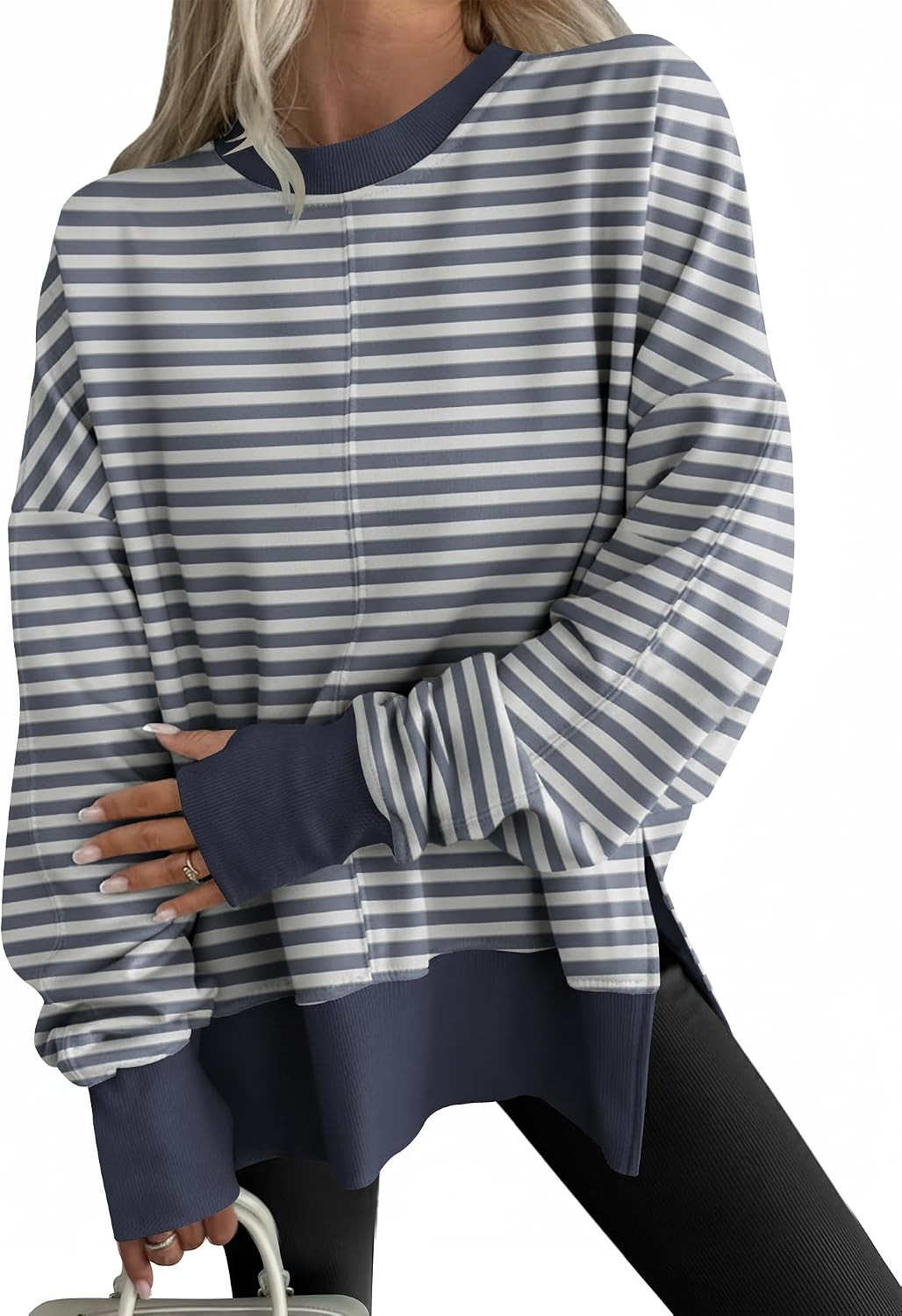 ANRABESS Women Oversized Sweatshirts Fall Outfits with Thumbhole | Amazon (US)