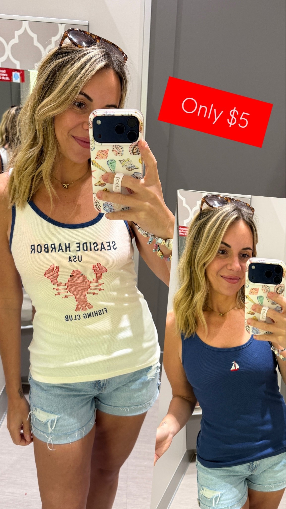 Tao the red USA tank and these two are a color combo listed under that tank top!

#LTKmomlife #LTKootd