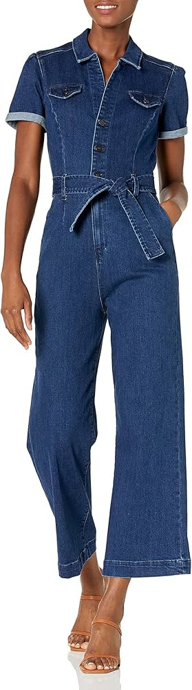 PAIGE Women's Anessa Short Sleeve Jumpsuit - Jilena | Amazon (US)