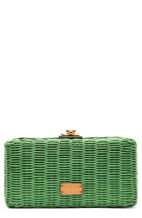 Frances Valentine Pepper Wicker Clutch in Green at Nordstrom | Nordstrom