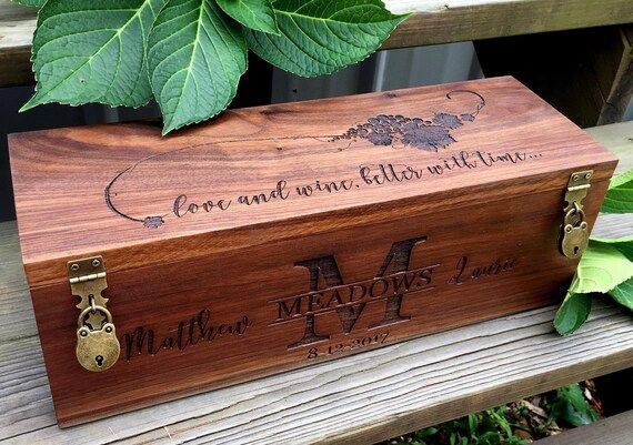 Wine Box, Wedding Wine Box, Gift for Bride and Groom, Wedding Gift, Personal Gift, Love Letter Bo... | Etsy (US)