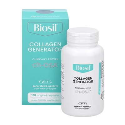 BioSil Collagen Generator Vegan Capsules with Patented chOSA Complex, Collagen supplement protects Hair Skin Nails, Liquid Collagen for Women, 120ct | Target