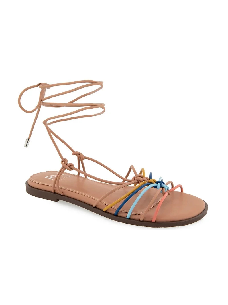 RM Rebecca Minkoff Women's Caroline Ankle Wrap Strappy Sandal | Walmart (US)
