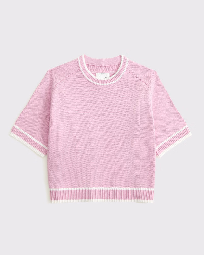 The A&F Madeline Crew Sweater Tee | Abercrombie & Fitch (US)