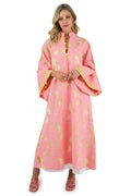 no. 901 pink + yellow net maxi caftan | La Vie Style House