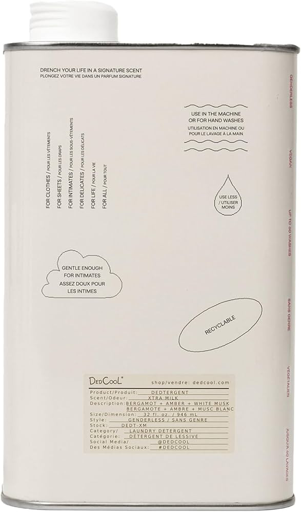 DedCool Liquid Laundry Dedtergent | Xtra Milk | Luxurious Fragrance Detergent | Removes Stains | ... | Amazon (US)