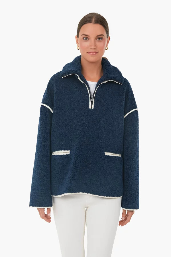 Ivory Rhodes Shearling Quarter Zip | Tuckernuck (US)