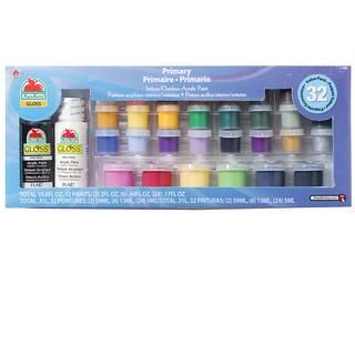 Apple Barrel® Gloss Paint Set, Primary | Michaels Stores