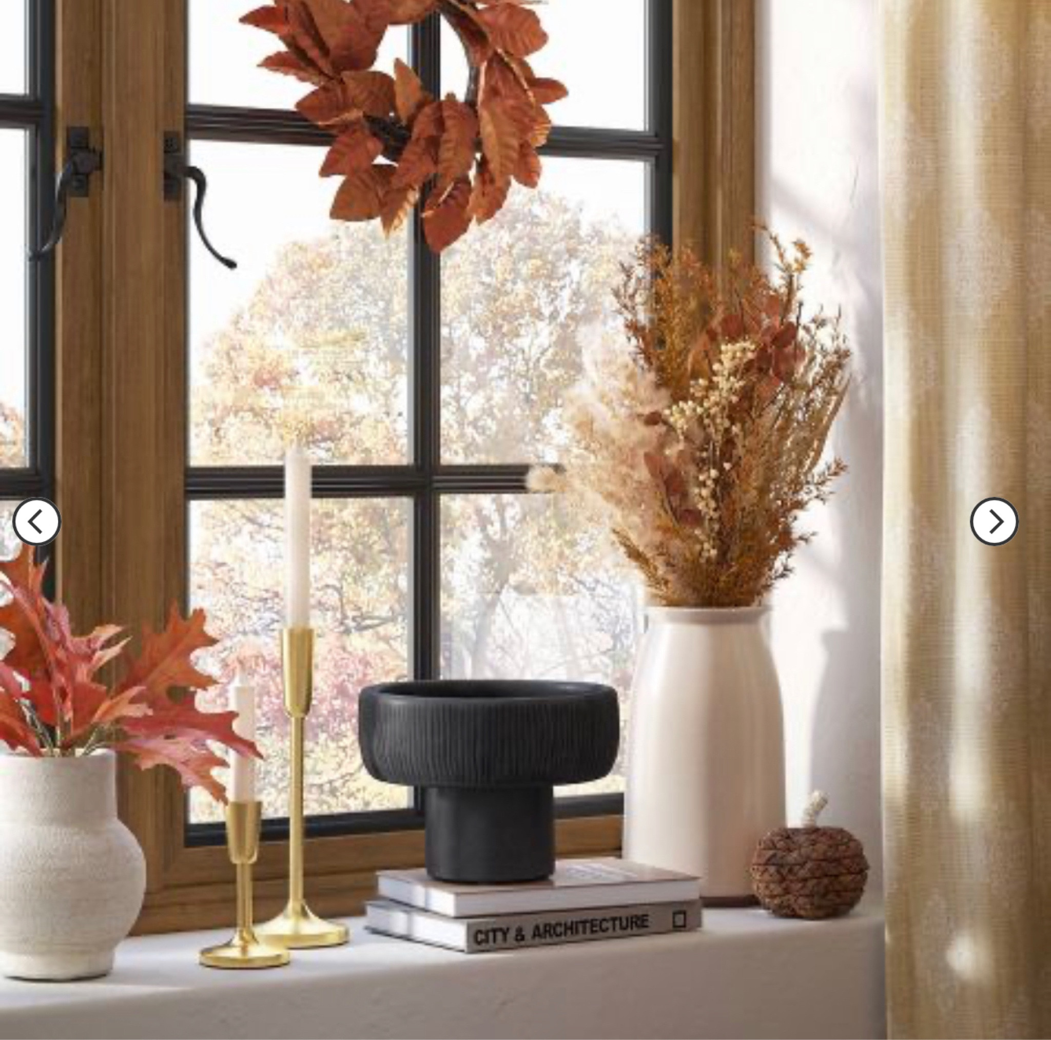Affordable fall home decor inspiration

Black decorative bowl / fall wreath / studio McGee / threshold / target home decor / floral arrangement / fall picks / fall stems / brass candle sticks

#LTKhome #LTKstyletip #LTKSeasonal