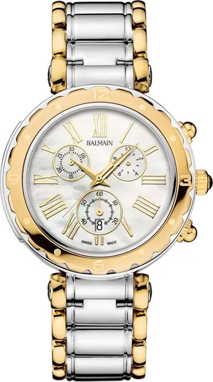 Chronograph Two-Tone Bracelet Watch, 38mm | Nordstrom
