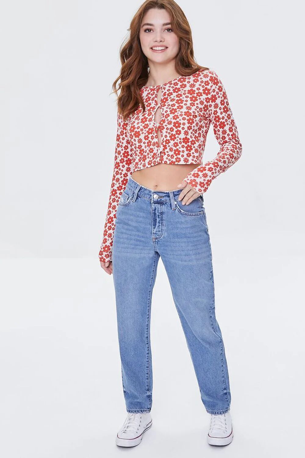 Recycled Cotton High-Rise Mom Jeans | Forever 21 (US)