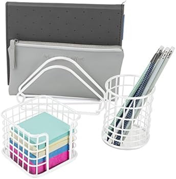 Sorbus Desk Organizer Set , 5-Piece Desk Accessories Set Includes Pencil Cup Holder, Letter Sorte... | Amazon (US)