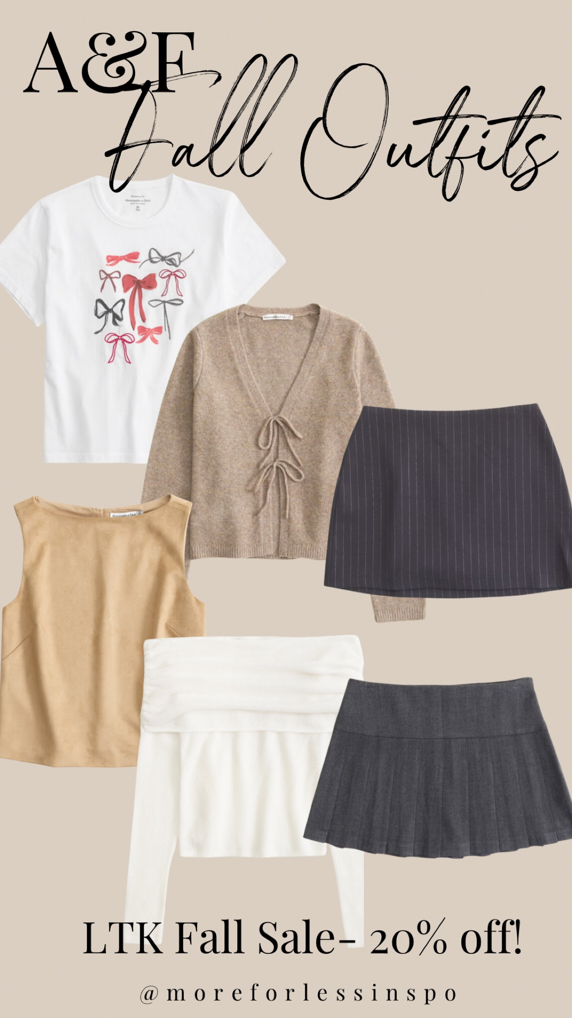 Obsessed with it all - the skorts are so trendy right now too 😍 
#abercrombie #fallsale #falloutfits #skorts 

#LTKFallSale #LTKStyleTip #LTKSaleAlert
