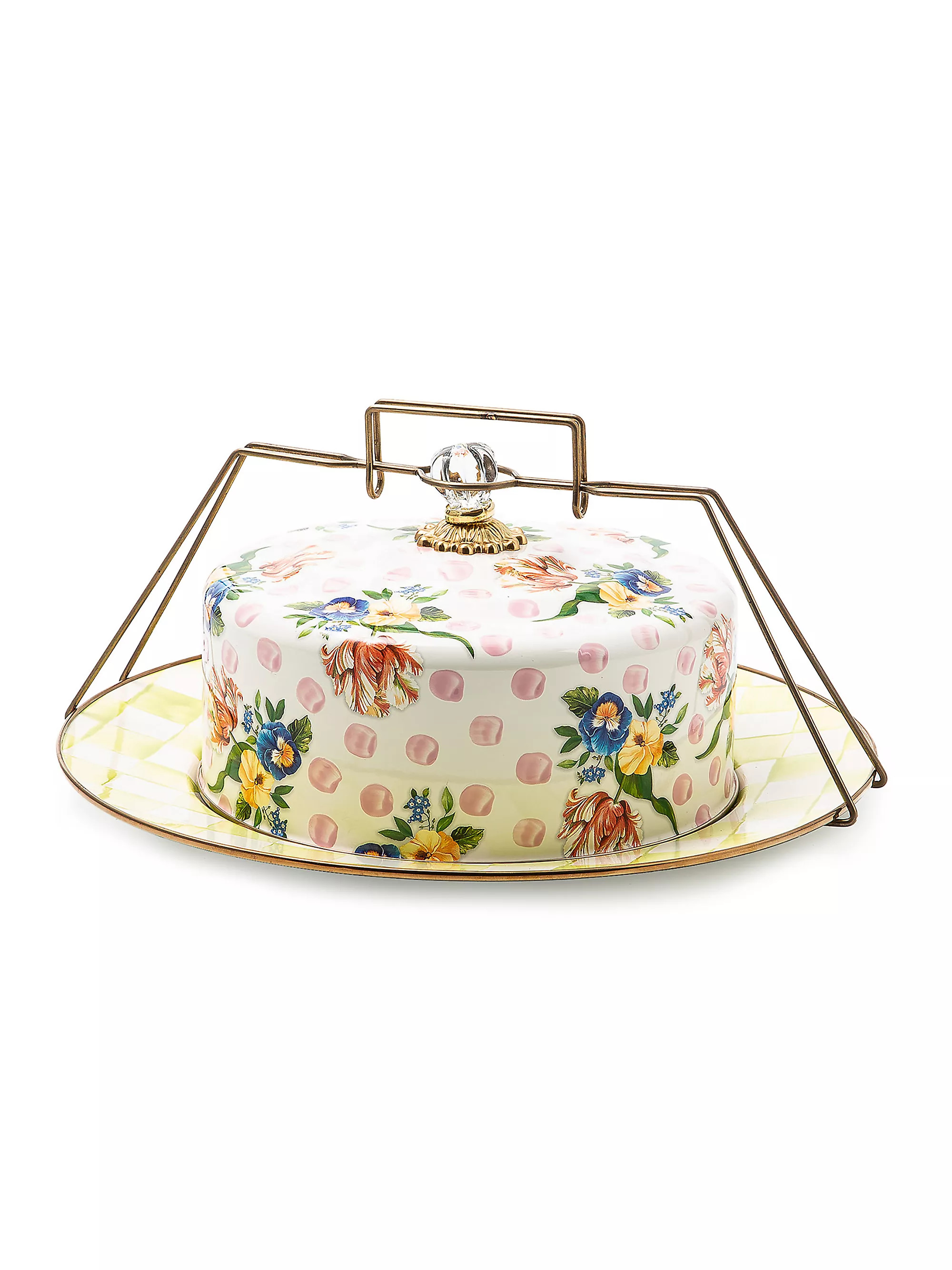 Wildflowers Enamel Cake Carrier | Saks Fifth Avenue