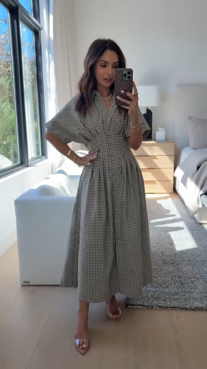 I just love this gingham Tobie dress from @Anthropologie so much. It’s on sale $159 during their Memorial Day sale! I am wearing size xxs petite. Runs TTS - the bodice has tiny rhinestone detail which is so fun!

#LTKSaleAlert
