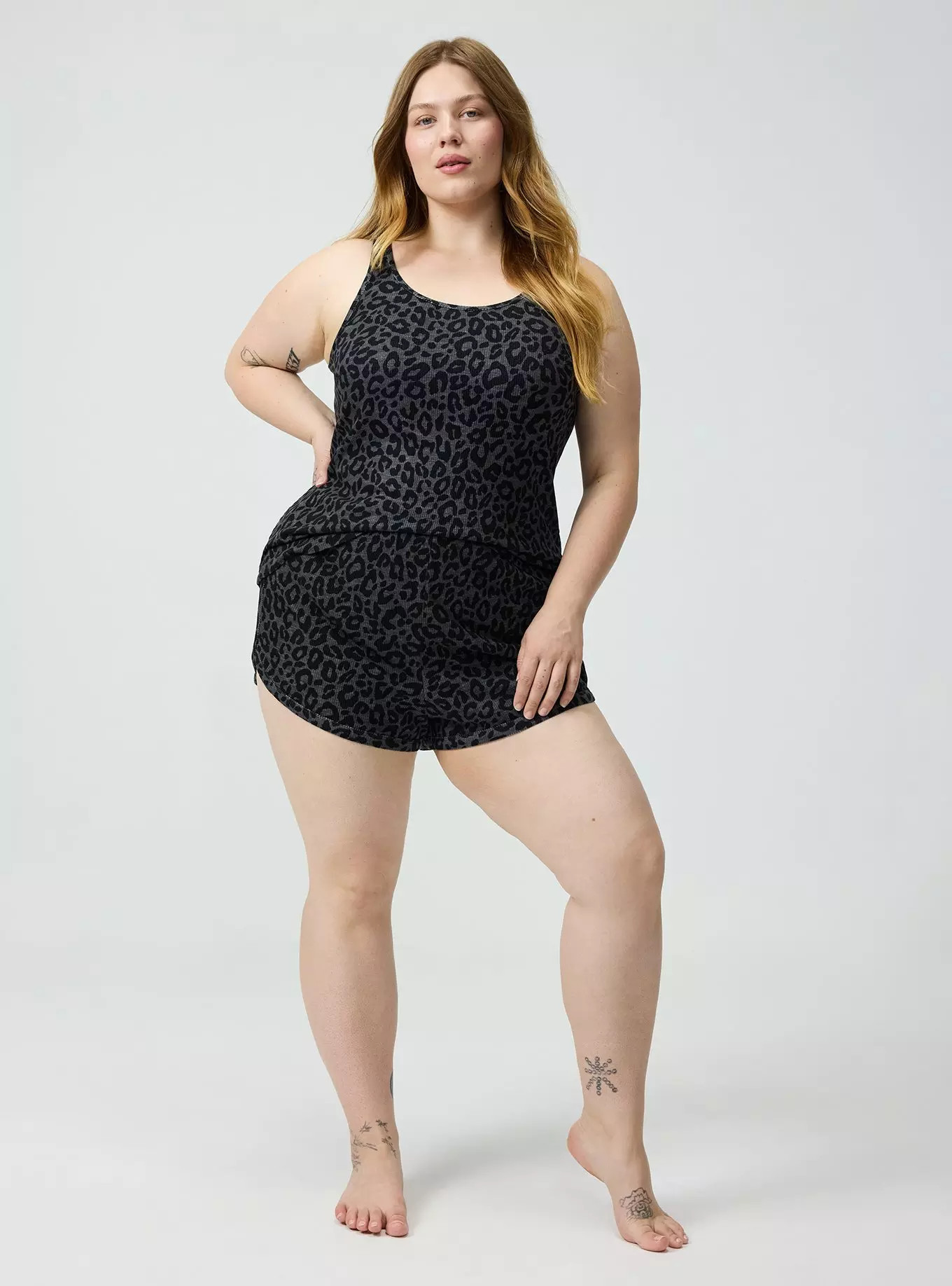 Waffle Dolphin Hem Sleep Short | Torrid (US & Canada)