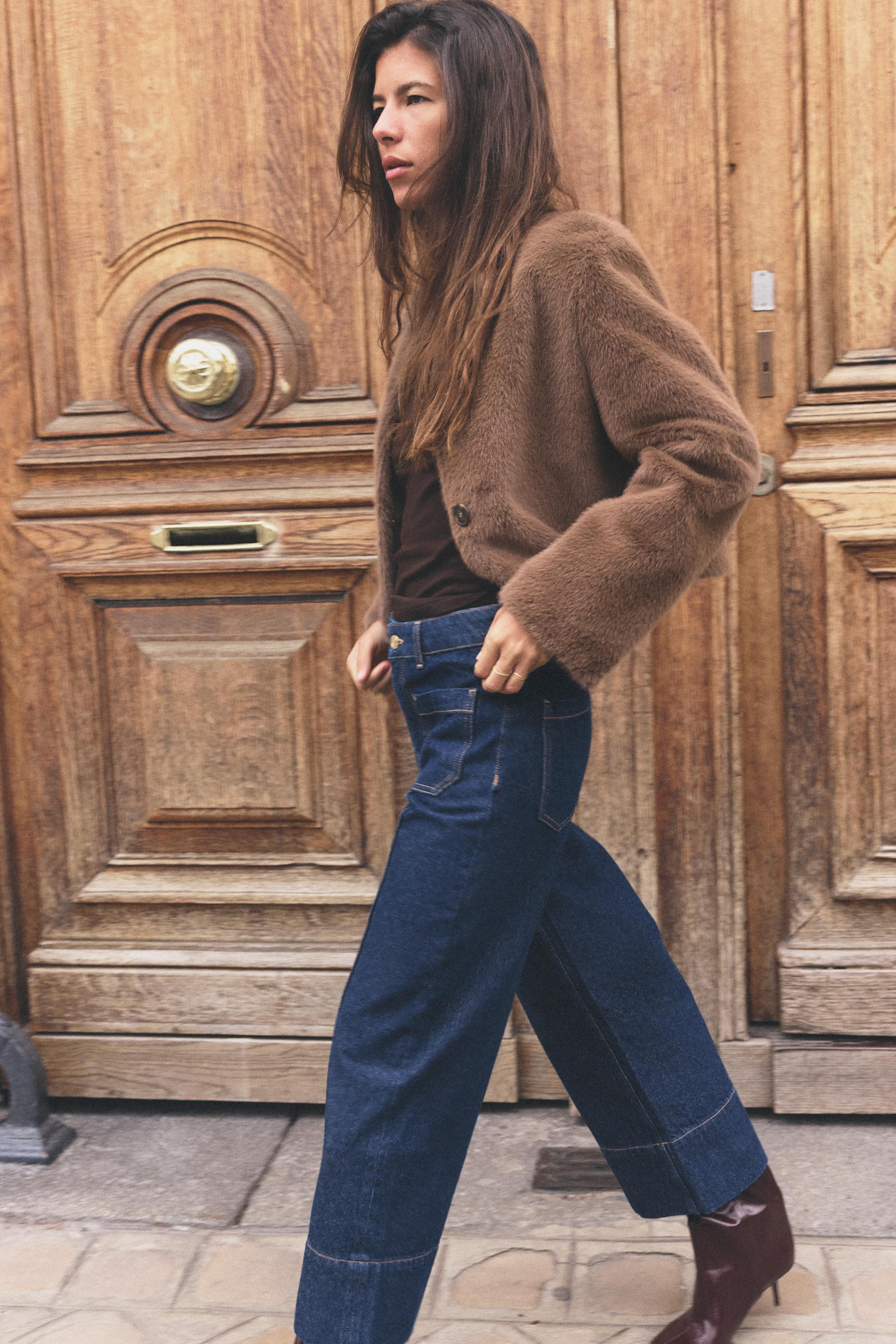 HIGH-WAISTED Z1975 CROPPED WIDE LEG JEANS | Zara US