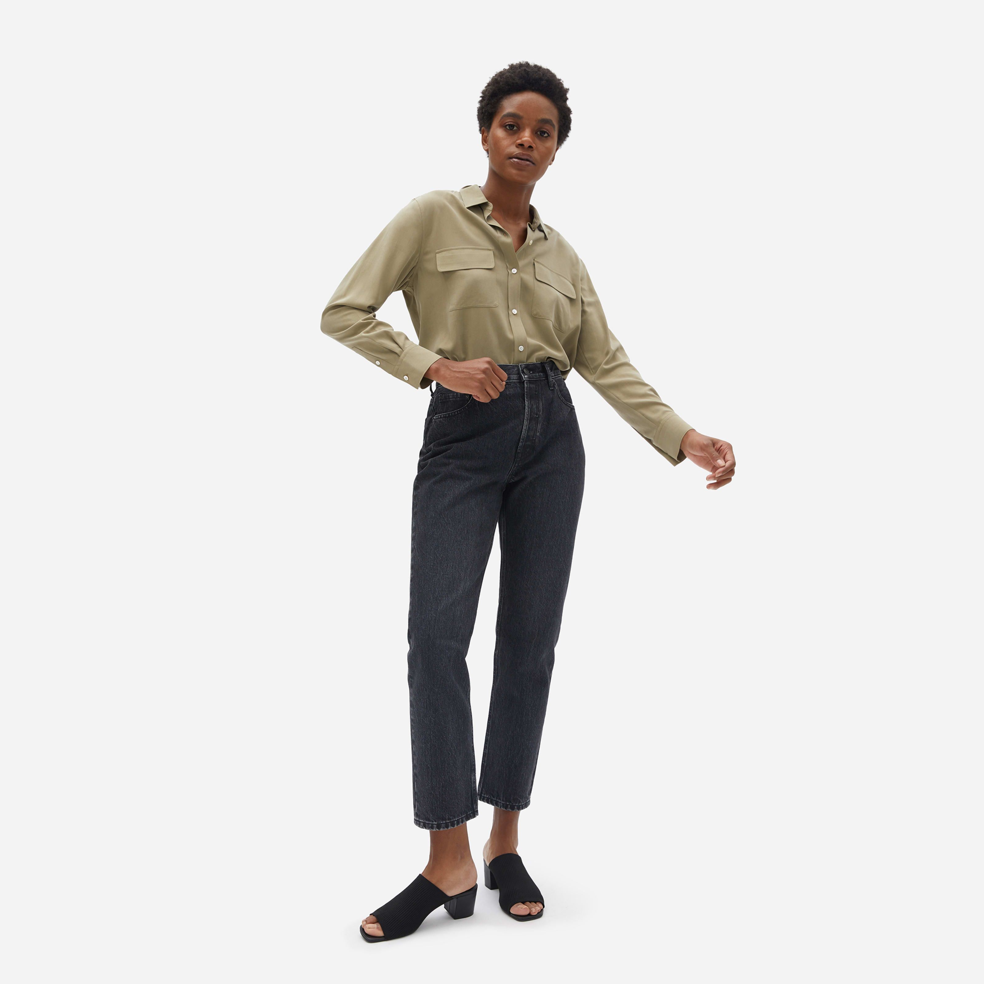 Women's '90s Cheeky Straight Jean by Everlane in Washed Black, Size 25 | Everlane