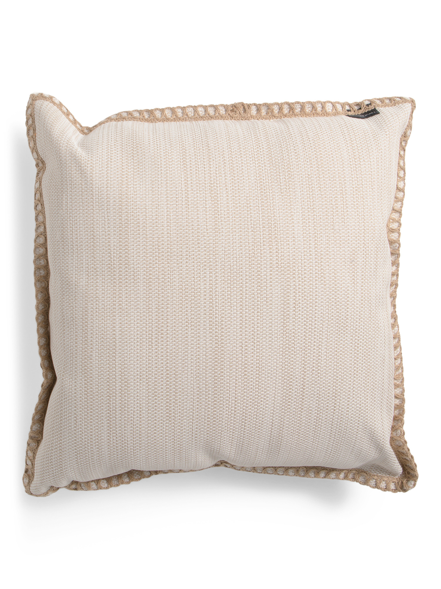24x24 Jenny Jute Whip Stitch Pillow | TJ Maxx