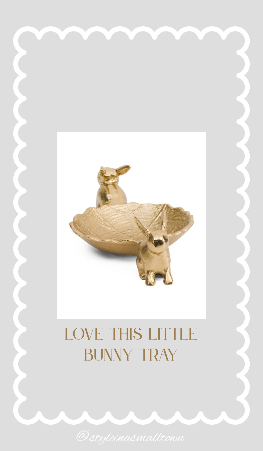 Loving this little gold filigree bunny dish! Perfect addition to your Easter decor! 🐰

#LTKSeasonal #LTKSpringSale #LTKHome