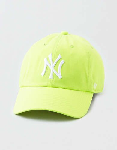 '47 Brand NY Yankees Neon Clean Up Hat | American Eagle Outfitters (US & CA)