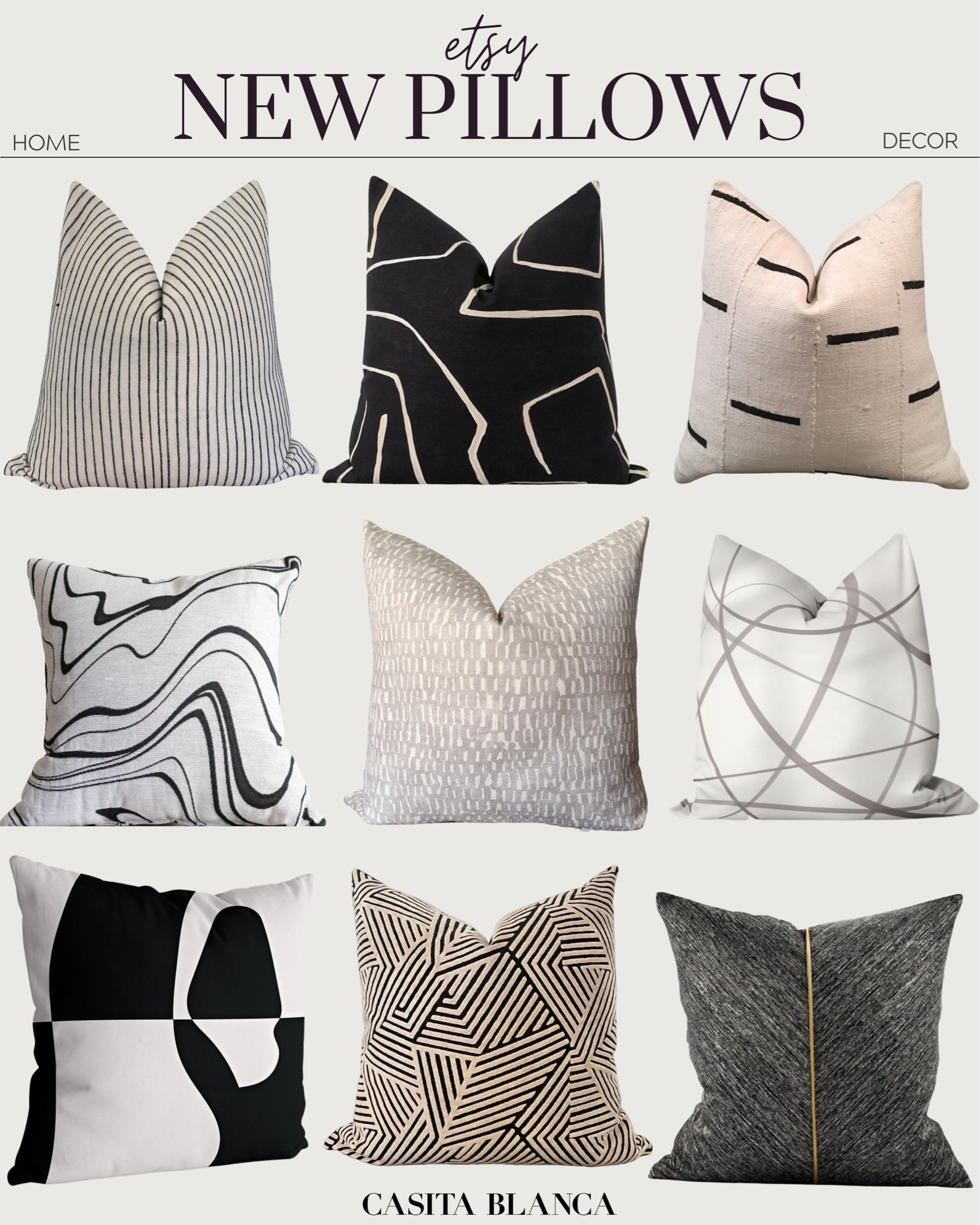 Black and White Pillow Cover … curated on LTK