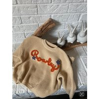 Hand Embroidered Custom Sweaters For Babies & Toddlers | Etsy (US)