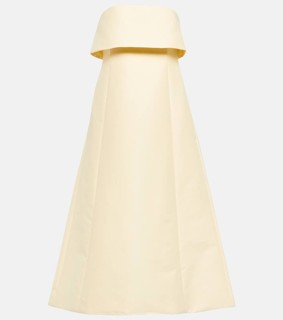 Strapless cotton and wool-blend dress | Mytheresa (US/CA)