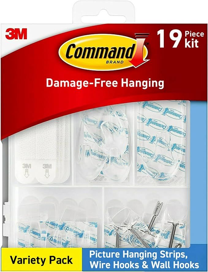 Command Variety Pack, Picture Hanging Strips, Wire Hooks and Wall Hooks, Damage Free Hanging Clea... | Amazon (US)