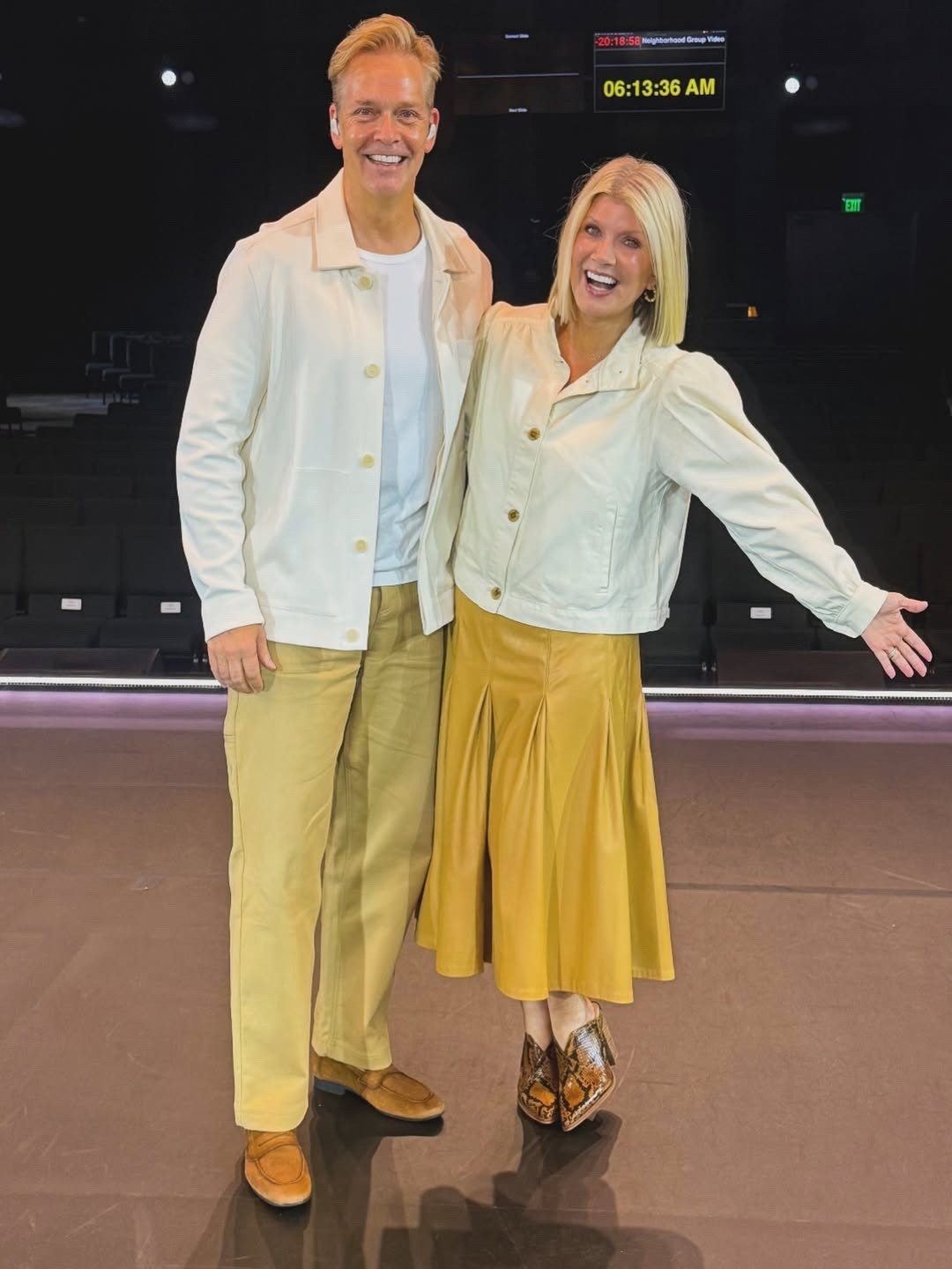 The last couple weeks I’ve been posting on my stories about how Bernie and I keep unintentionally matching.

He left for church before I did yesterday morning… and when I walked in and saw him, I burst out laughing. This is next level. Completely unplanned. Head-to-toe matching.

He really is my perfect “match”.
See what I did there? 😂🫶🏼

For reference, I’m wearing a size 6 in the skirt, and a size medium in the jacket. The skirt is sold out in the size I’m wearing, and limited in other sizes, so I’ve linked other options for a similar look!

#LTKdayinmylife #LTKgrwm #LTKootd