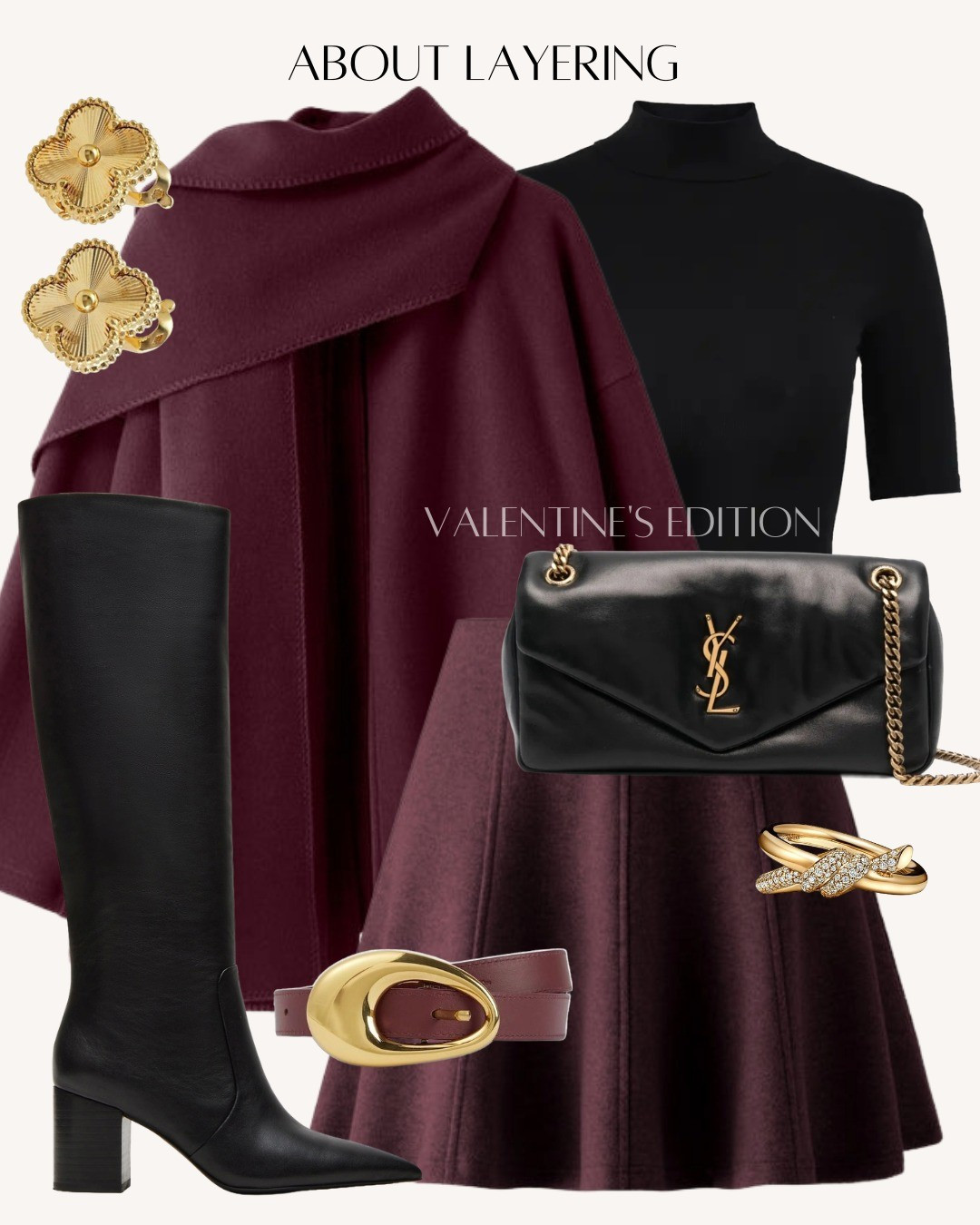 For the girl who brings her own bouquet energy.Rich textures. Confident silhouette. Golden details.#DateNightReady #ElevatedStyle #ValentinesOutfit #NYCStyle #FashionMood

#LTKValentine #LTKootd #LTKSaleAlert