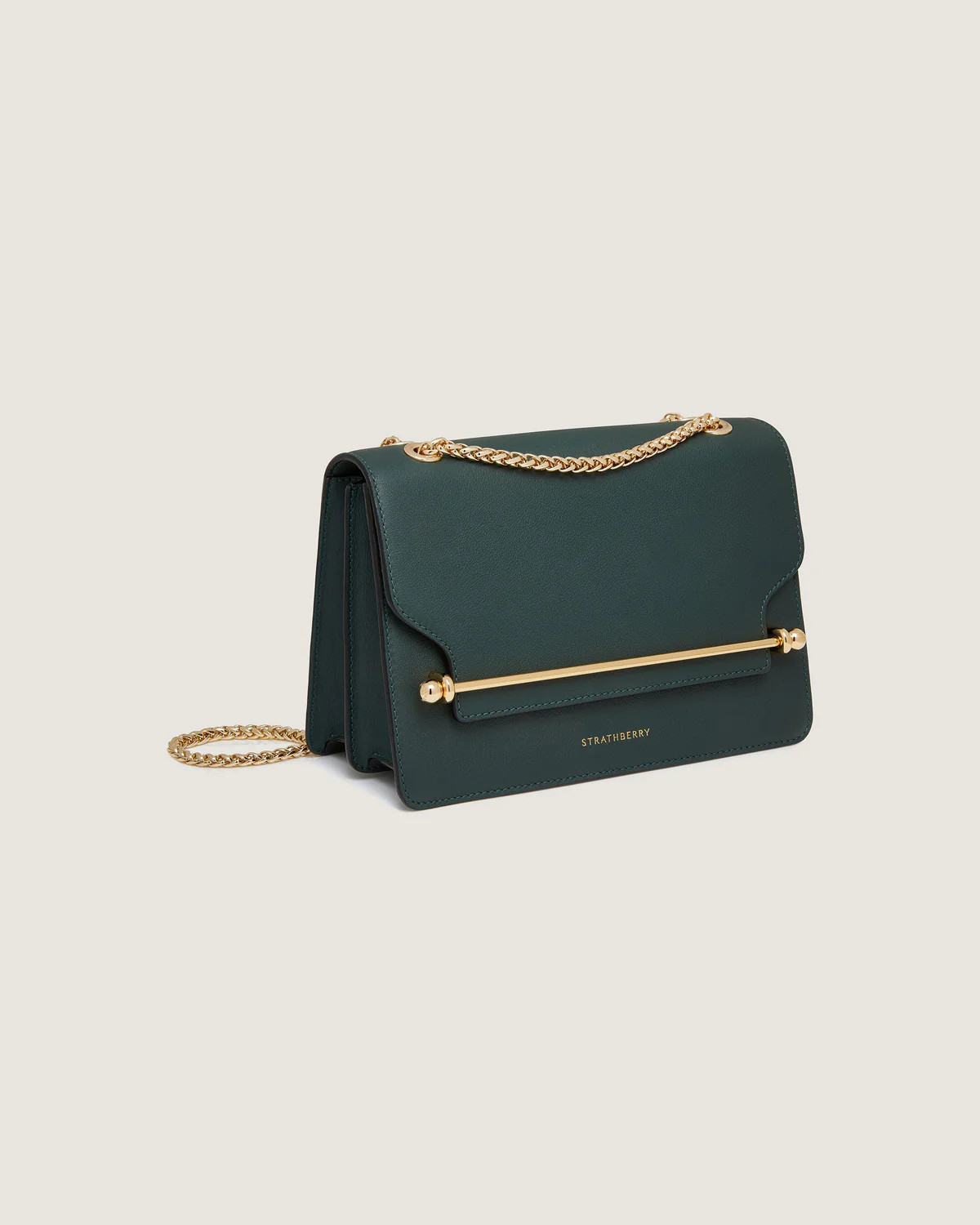 Strathberry - East/West - Crossbody Leather Handbag - Green | Strathberry