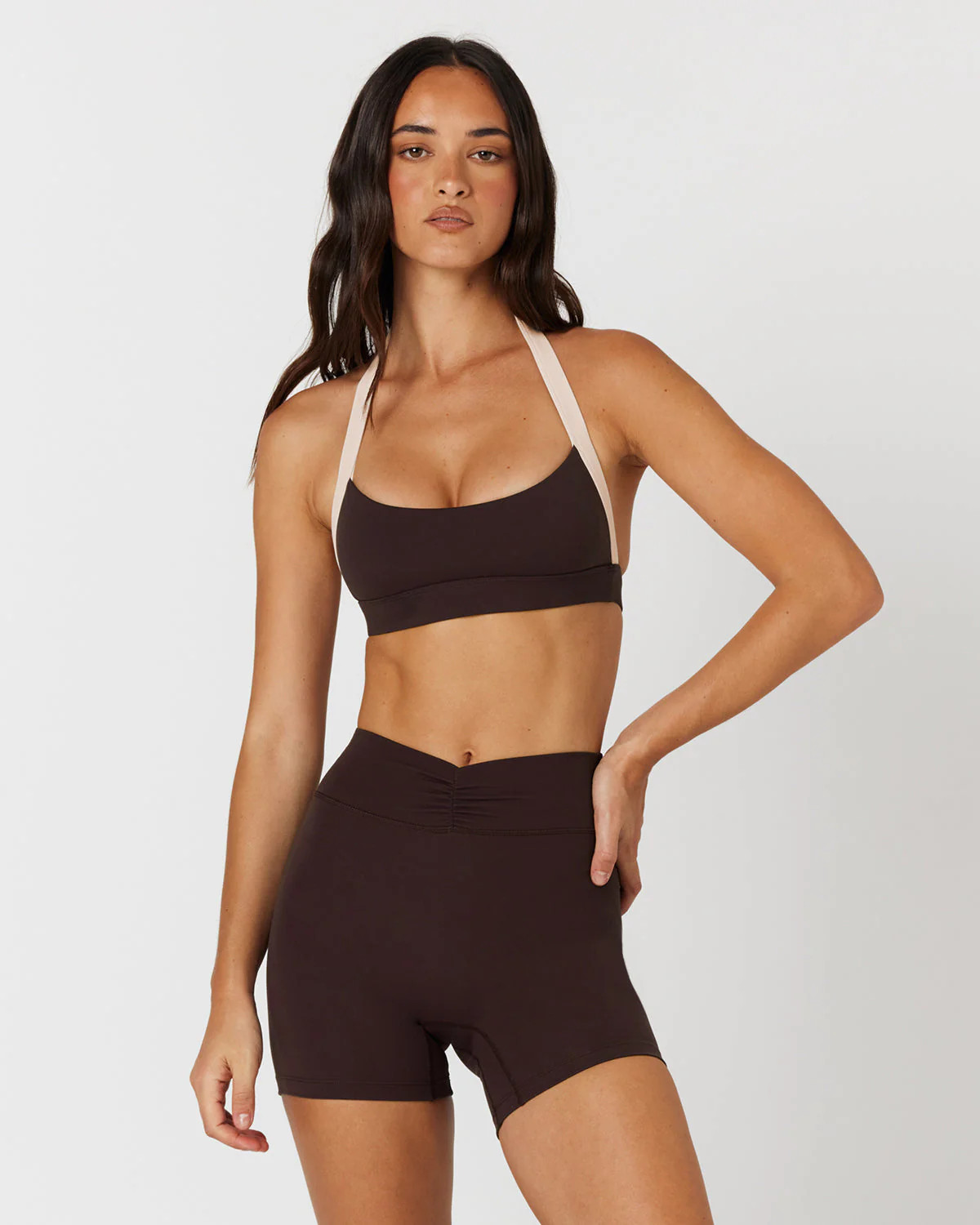 Form Alani Crop | Espresso Two Tone | Crop Shop Boutique US