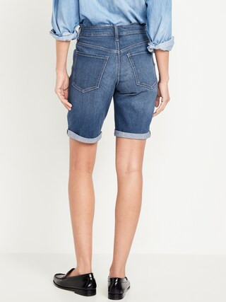 High-Waisted Wow Jean Shorts -- 9-inch inseam | Old Navy (US)