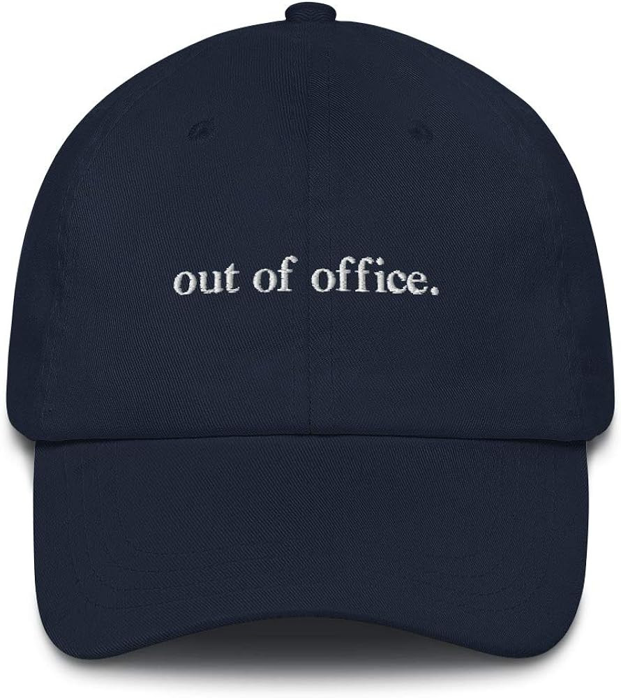 Generic Out of Office Embroidered Cap Work Colleague Accountant Finance Vacation Hat Clothing Nav... | Amazon (US)