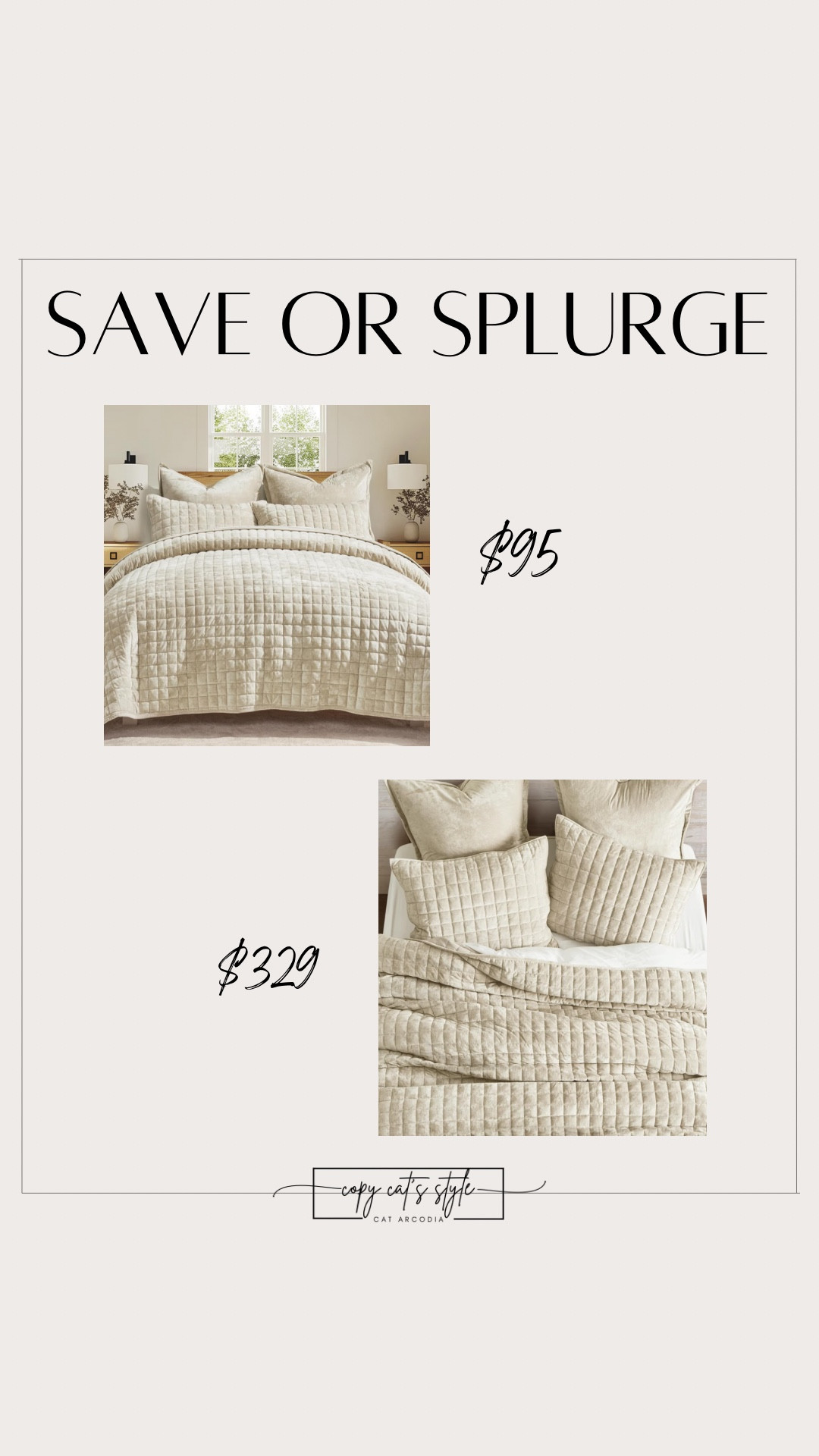 Save or splurge velvet quilts. Look for less Pottery Barn vs Amazon quilts.  

#LTKSaleAlert #LTKHome