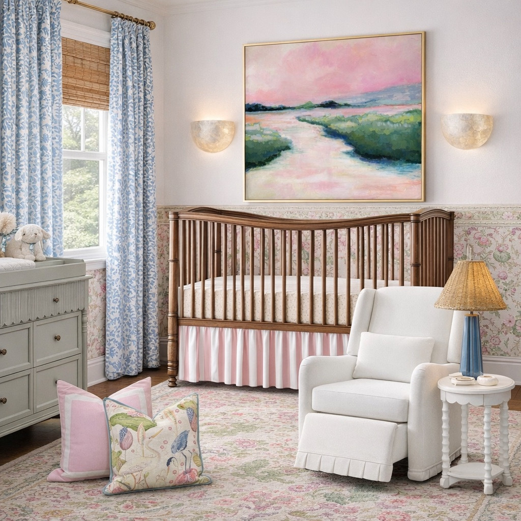 A little pink, a little pattern, and a whole lot of sweet southern charm 💕
This nursery is giving heirloom feel with fresh touches—and I’ve linked all the pieces to make it easy to recreate ✨

#LTKHome #LTKBaby #LTKBump