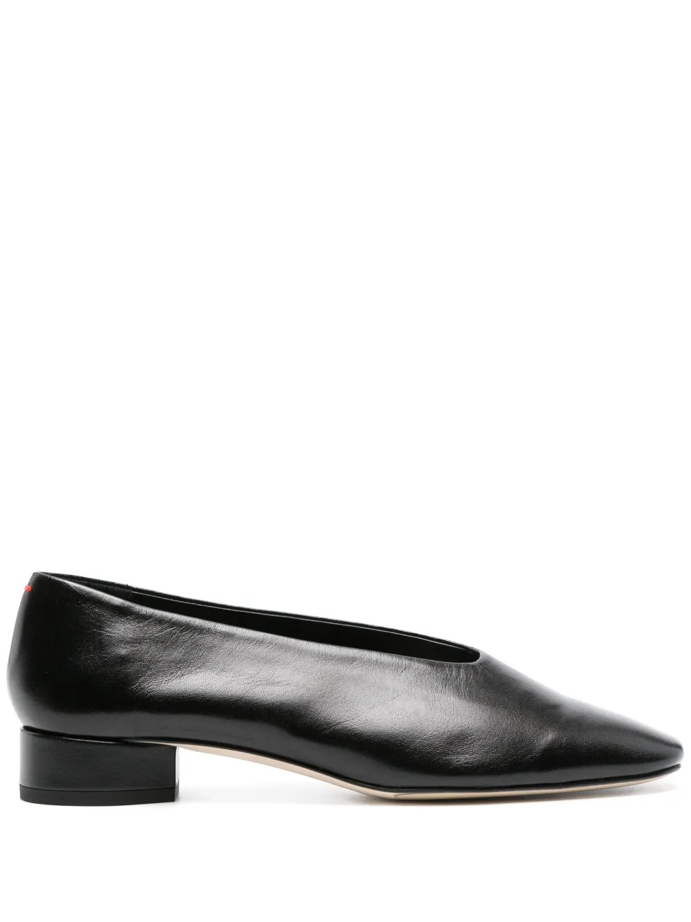 Aeyde Delia 25mm Leather Pumps - Farfetch | Farfetch Global