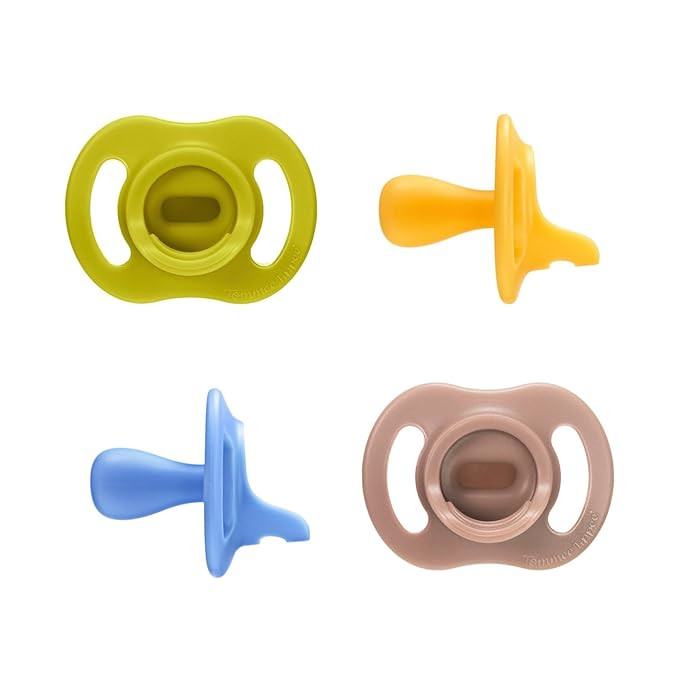 Tommee Tippee Ultra-Light StayPut Pacifier, One-Piece Silicone Design, 6-18m, 4 Pack | Amazon (US)