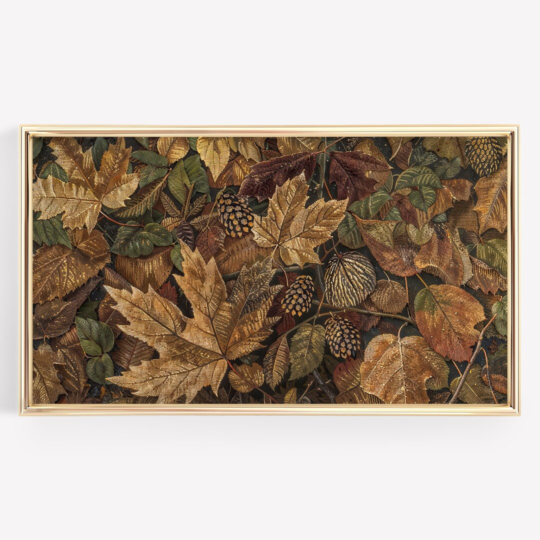 Autumn Frame Tv Art, Fall Leaves, Art for Tv - Etsy | Etsy (US)