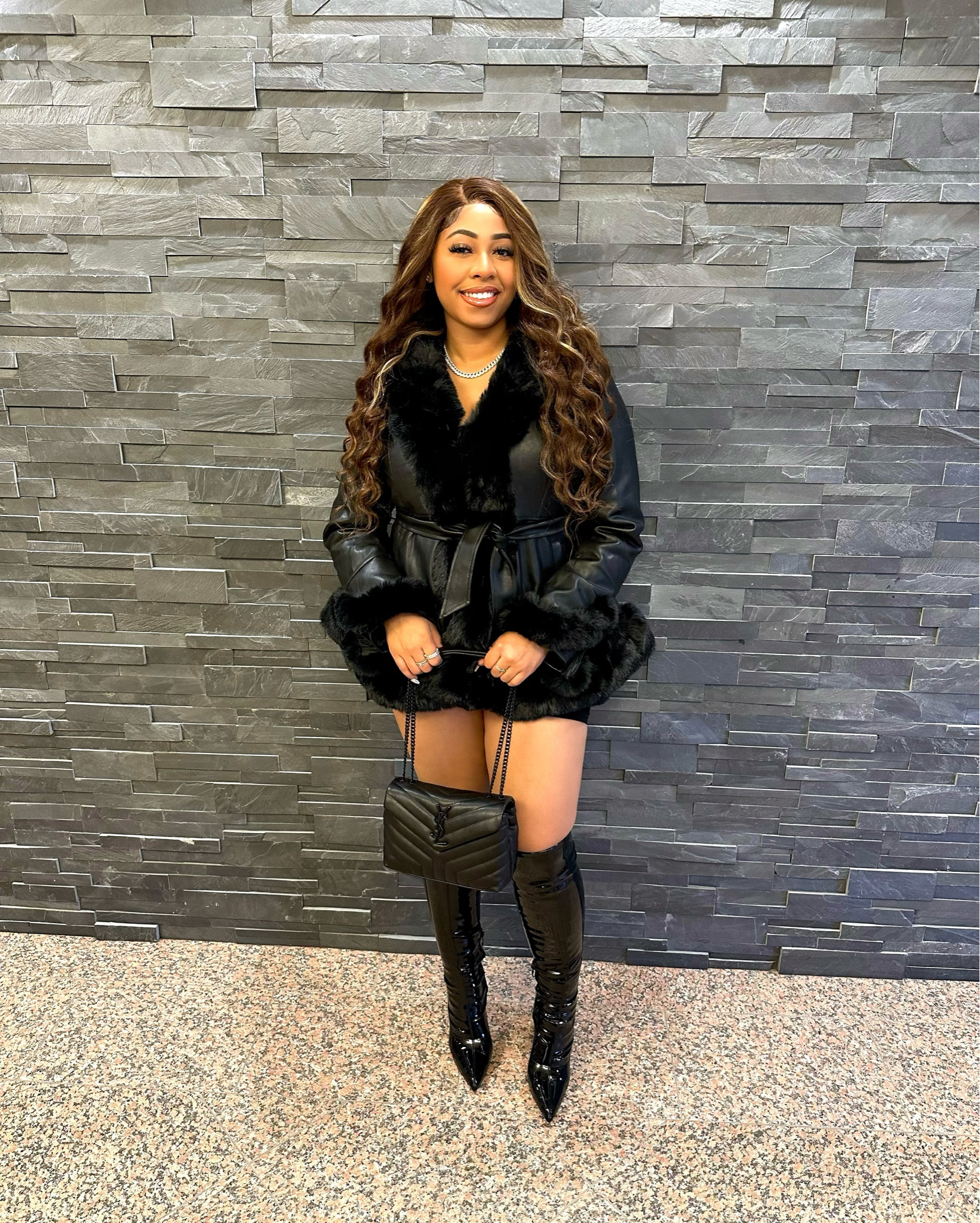 My fav all black outfit. The coat is linked but the boots are from Forever 21! It gives luxury and baddie 🖤 

#LTKfindsunder100 #LTKstyletip