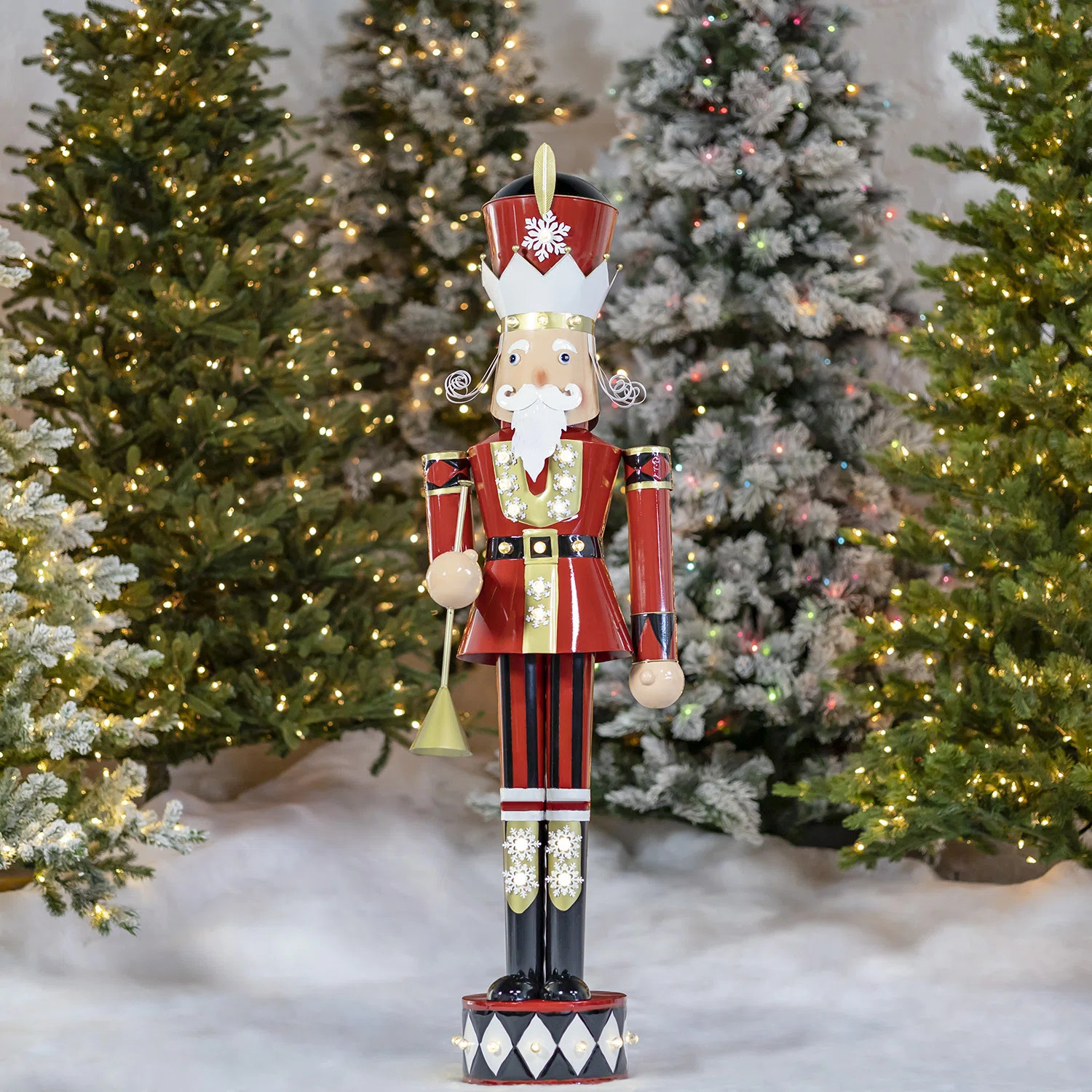 Large Iron Christmas Nutcracker "David" with Trumpet | Wayfair North America