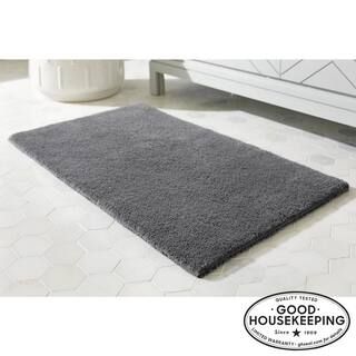 Home Decorators Collection Charcoal 24 in. x 40 in. Cotton Reversible Bath Rug HMT443_Charcoal - ... | The Home Depot