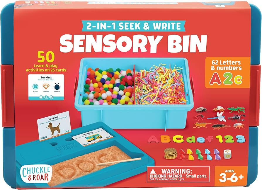 Chuckle & Roar - Sensory Bin - Tactile Learning for Toddlers - Montessori Preschool Activities - ... | Amazon (US)